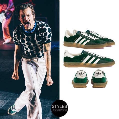 adidas gucci harry styles|gucci gazelle shoes.